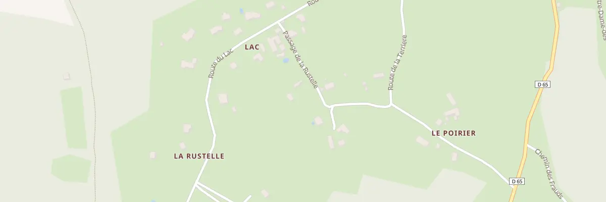 Plan du 385 Rte du Poirier à La Bachellerie