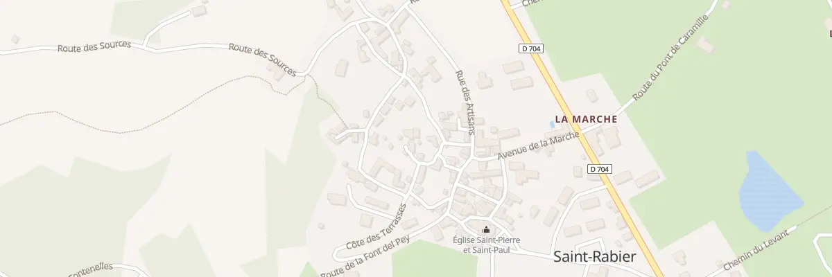 Plan du 16 Le Bourg à Saint-Rabier