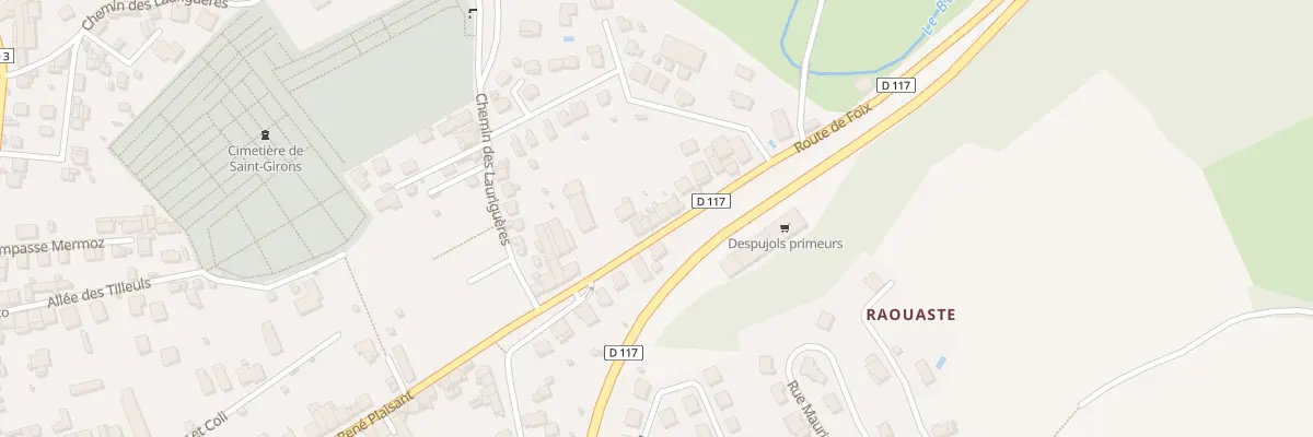 Plan du 63 Rte de Foix à Saint-Girons