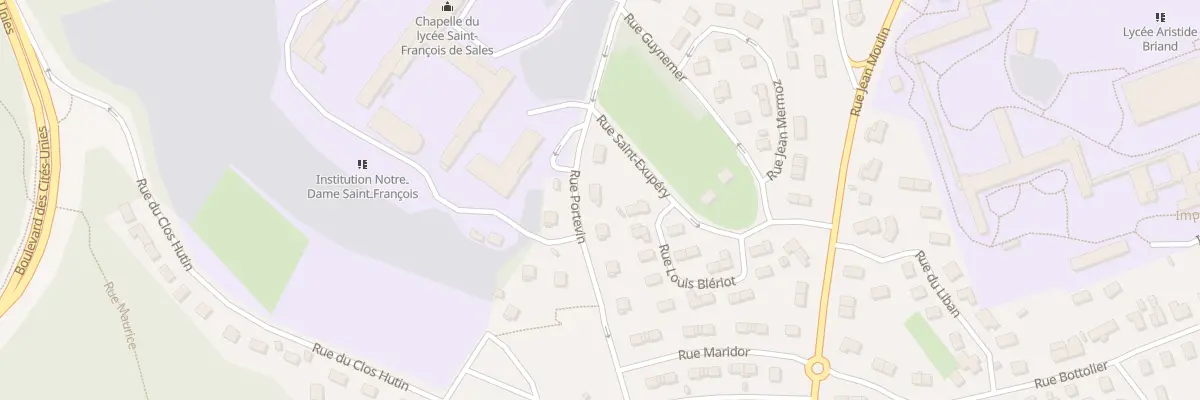 Plan du 21 Rue Portevin à Évreux