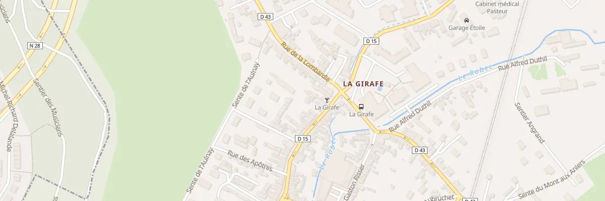 Plan du 285 Rue de Longpaon à Darnétal