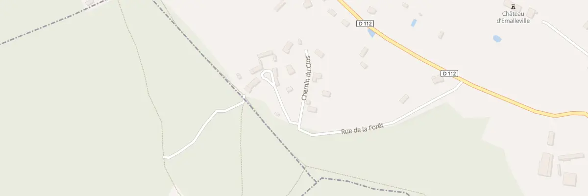 Plan du 1 Che du Clos à Émalleville
