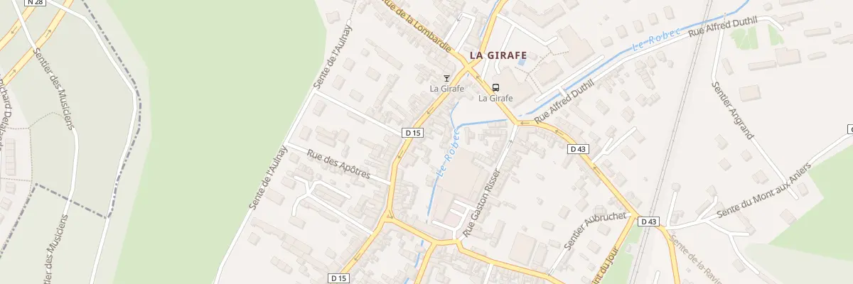 Plan du 206 Rue de Longpaon à Darnétal