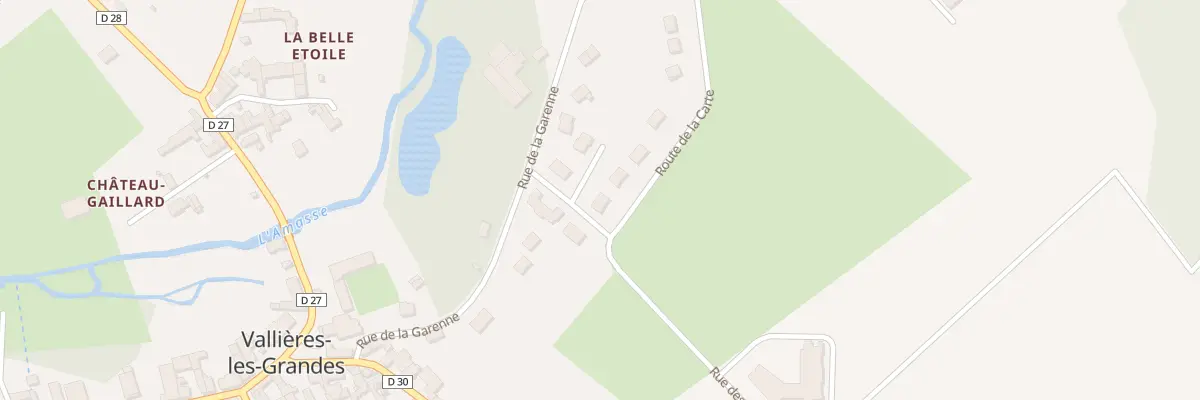 Plan du 1 Rte de la Carte à Vallières-les-Grandes