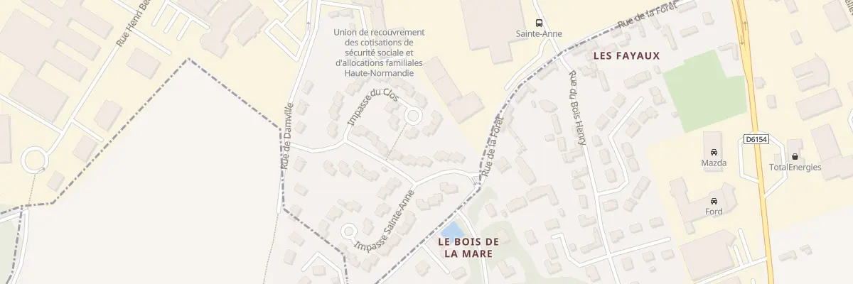 Plan du 6 Imp du Clos à Évreux
