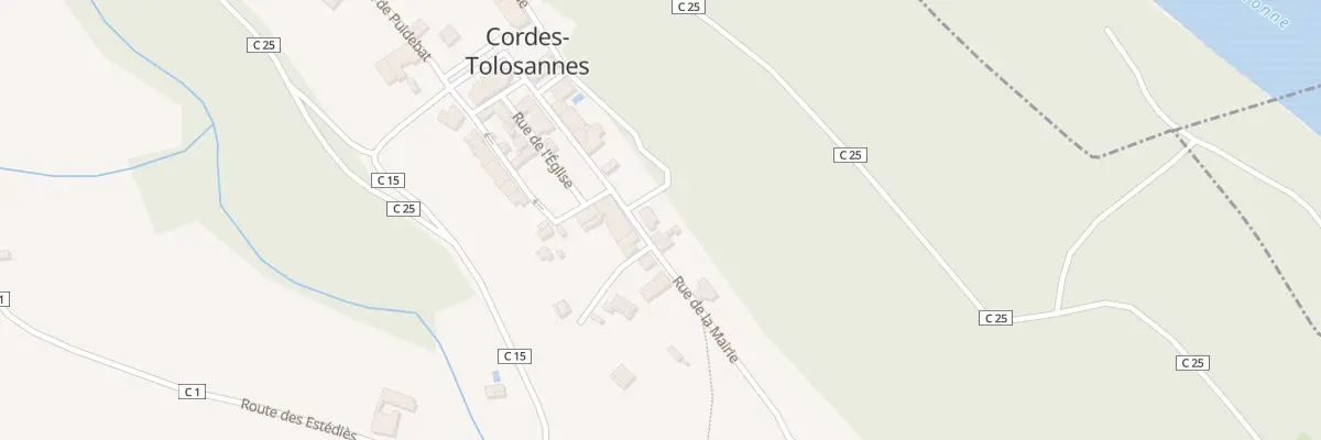 Plan du 15 Rue de la Mairie à Cordes-Tolosannes