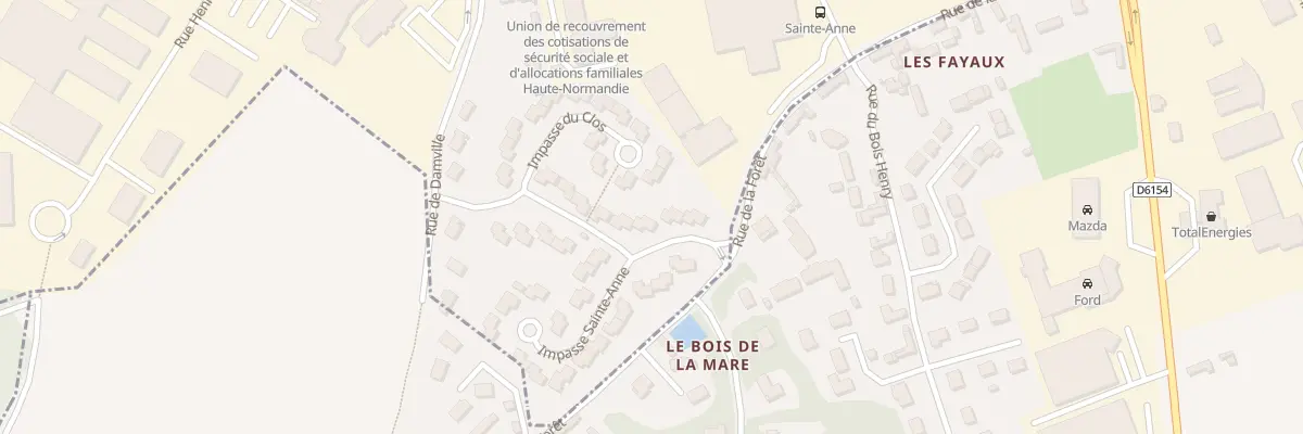 Plan du 11 Rue du Clos Sainte-Anne à Évreux