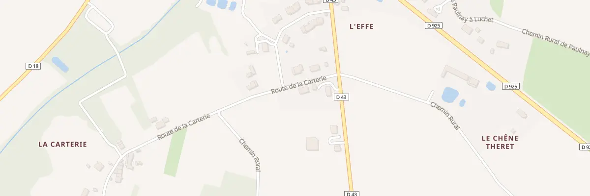 Plan du 1 Rue de la Carterie à Paulnay