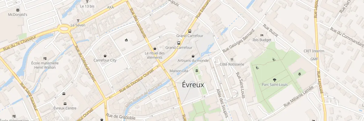 Plan du 5B Pl du Général de Gaulle à Évreux