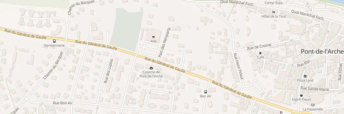 Plan du 38 Rue du Gen de Gaulle à Pont-de-l’Arche