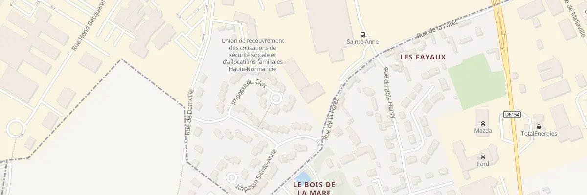 Plan du 10 Imp du Clos à Évreux