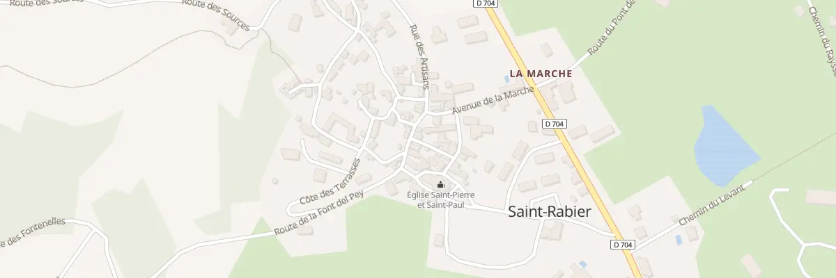 Plan du 34 Le Bourg à Saint-Rabier