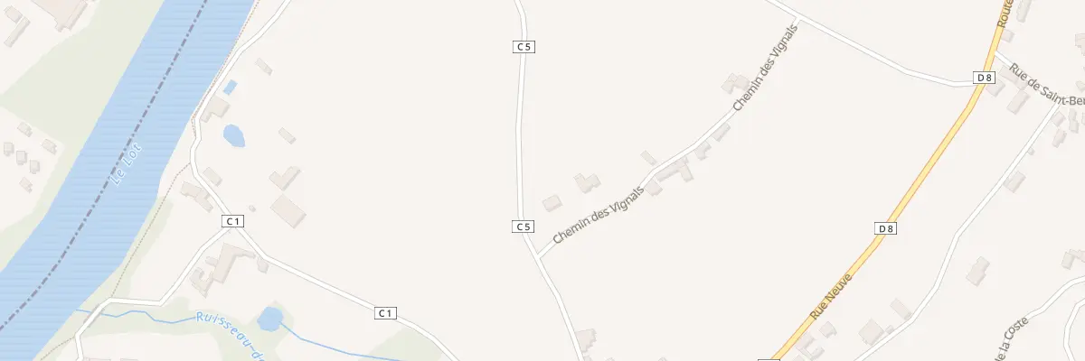 Plan du 311 Che des Vignals à Grézels