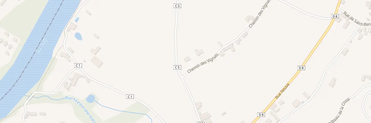 Plan du 311 Che des Vignals à Grézels