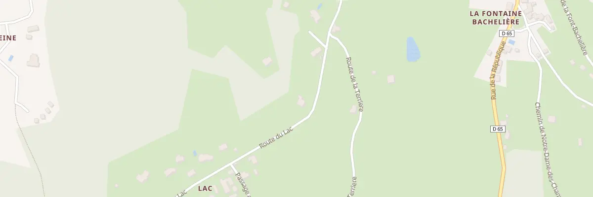 Plan du 125 Rte du Lac à La Bachellerie