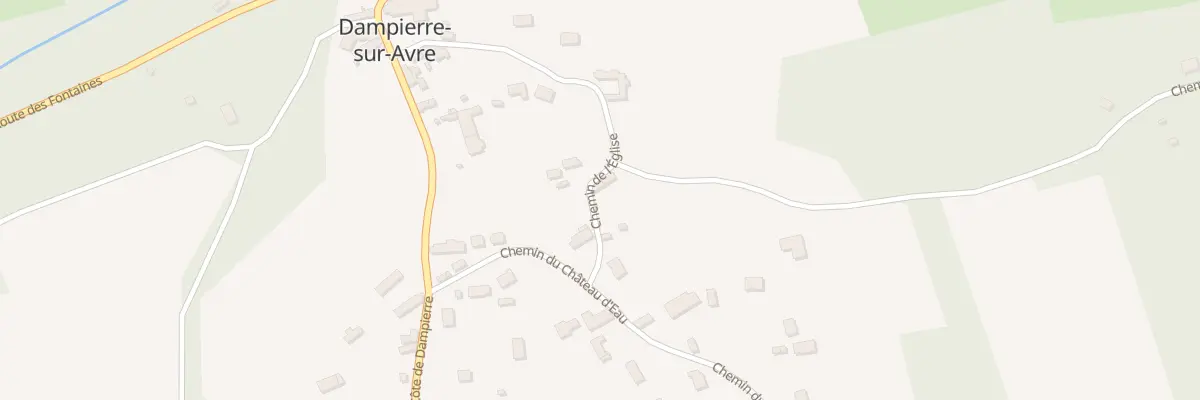 Plan du 12 Che de l’Église à Dampierre-sur-Avre