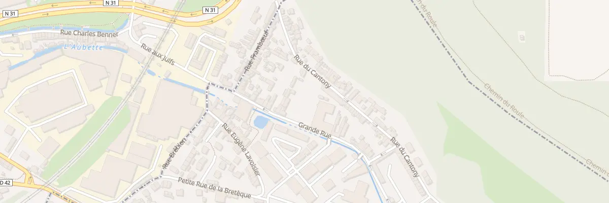 Plan de la Rue Cantony à Saint-Léger-du-Bourg-Denis