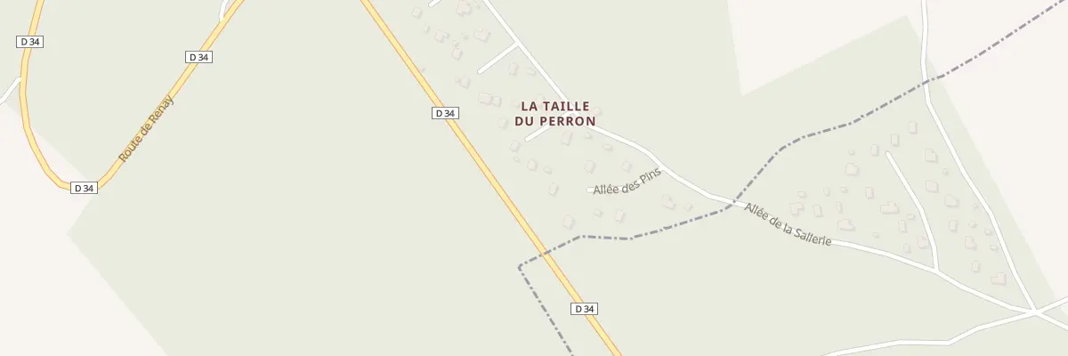 Plan du 3 All des Chênes à Pezou