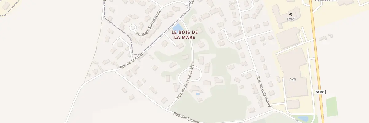Plan du 12 Rue du Bois de la Mare à Angerville-la-Campagne