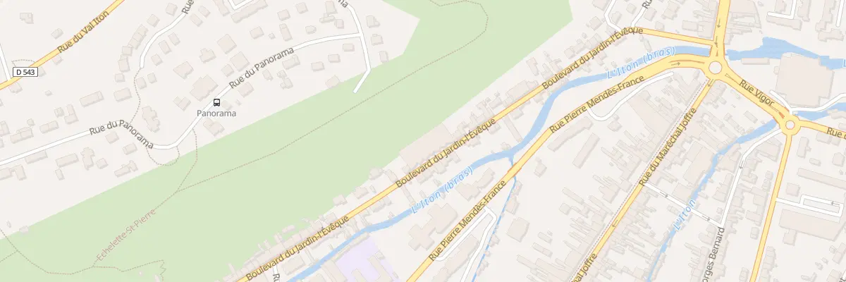 Plan du 45 Bd du Jardin l’Évêque à Évreux