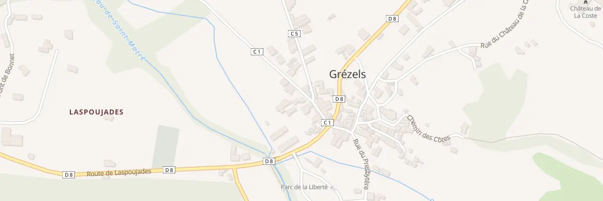 Plan du 67 Che du Port à Grézels