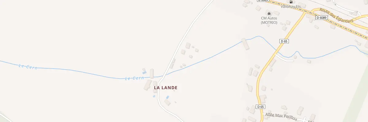 Plan du 435 Che de la Lande à La Bachellerie