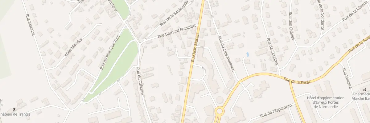 Plan du 80 Rue Jean Moulin à Évreux