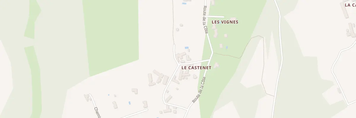 Plan du 193 Che du Castanet à Tamniès