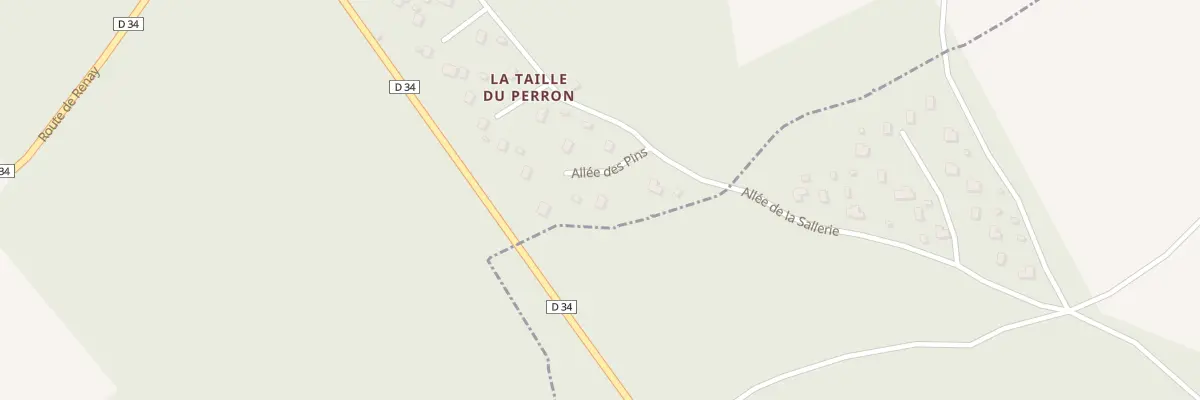 Plan du 3 All des Pins à Pezou