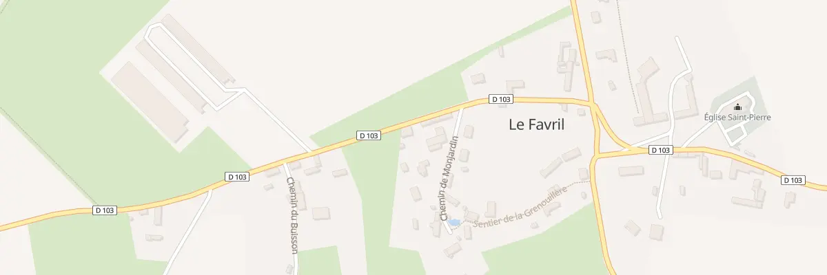 Plan du 40 Rte de l’Église au Favril