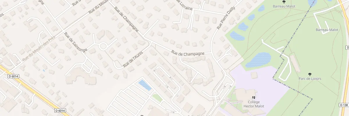Plan du 1 Sq de Champagne au Mesnil-Esnard