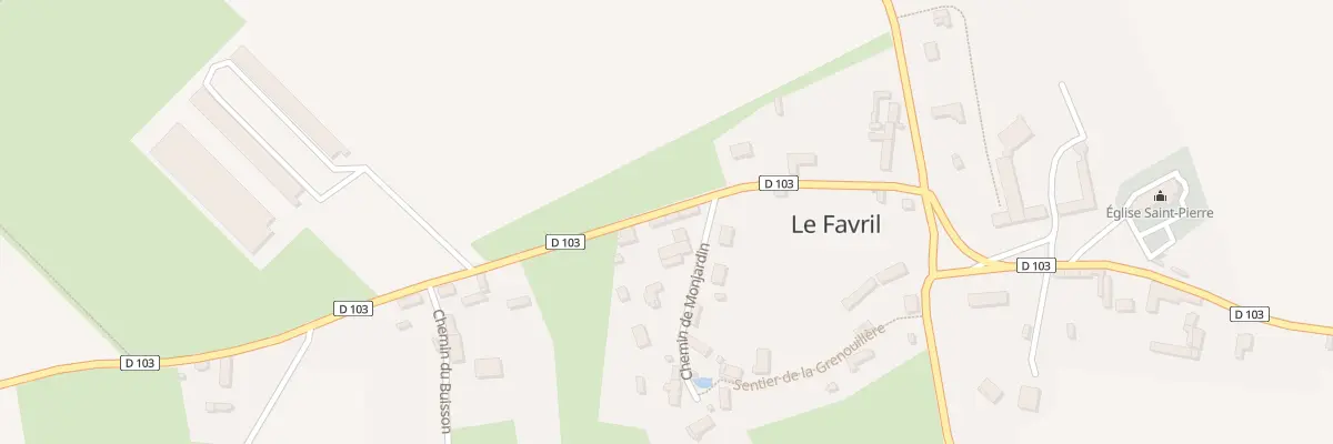 Plan du 42 Rte de l’Église au Favril