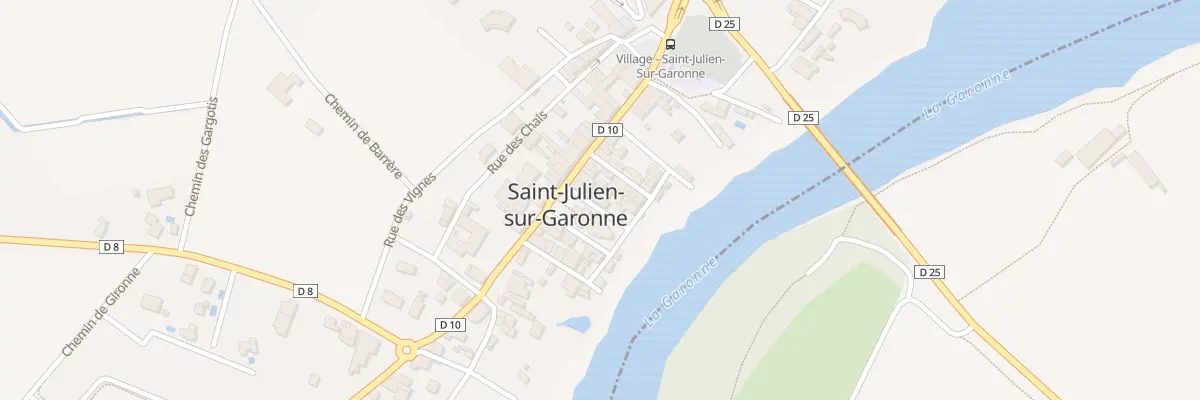Plan du 100 Village à Saint-Julien-sur-Garonne