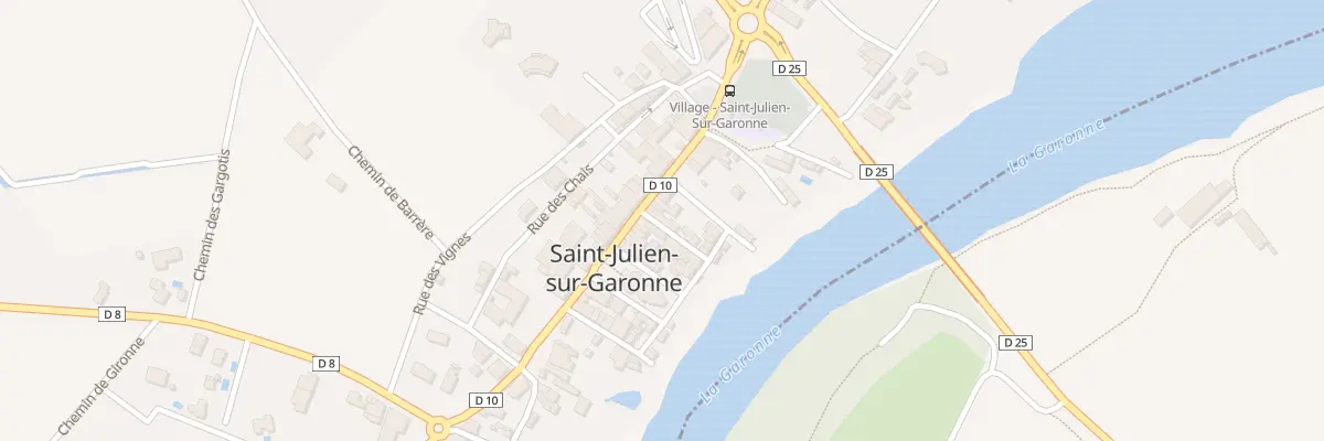 Plan du 92 Village à Saint-Julien-sur-Garonne