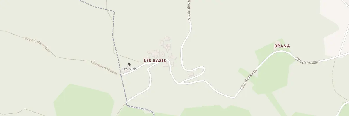 Plan du 192 Bazis à Fabas
