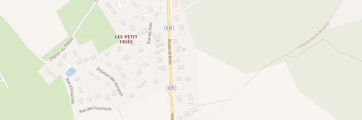 Plan du 332 Rte de Boos à Gouy