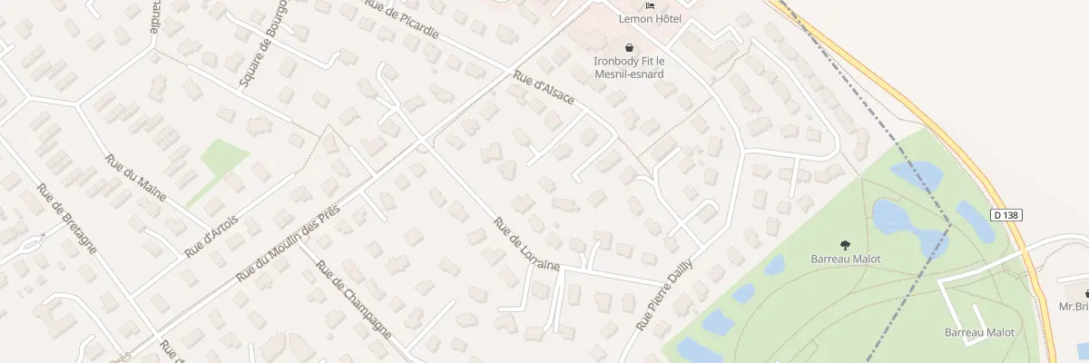 Plan du 13 Rue d’Alsace au Mesnil-Esnard