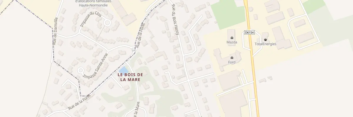 Plan du 25 Rue du Bois Henry à Angerville-la-Campagne