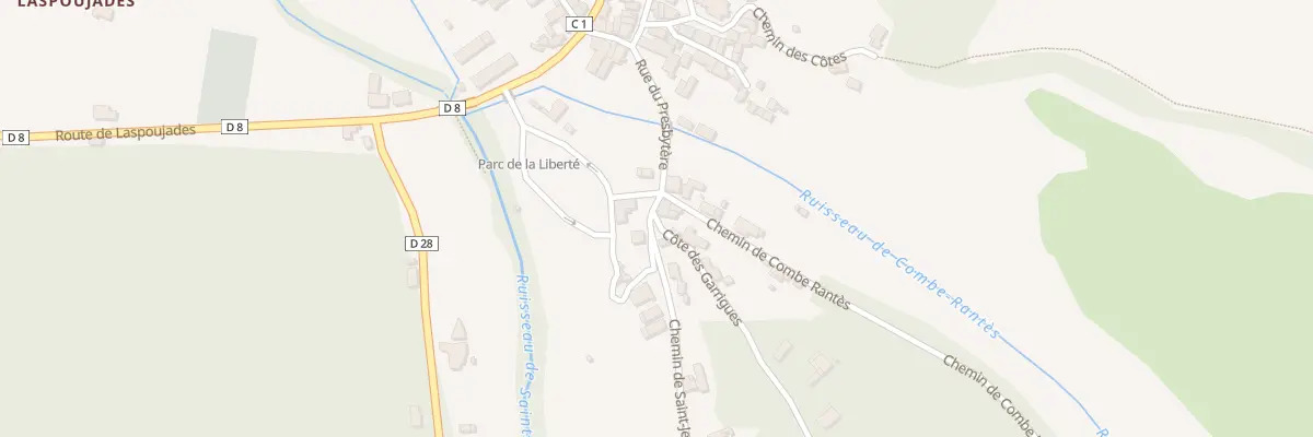Plan du 6325F Che de Combe Rantès à Grézels
