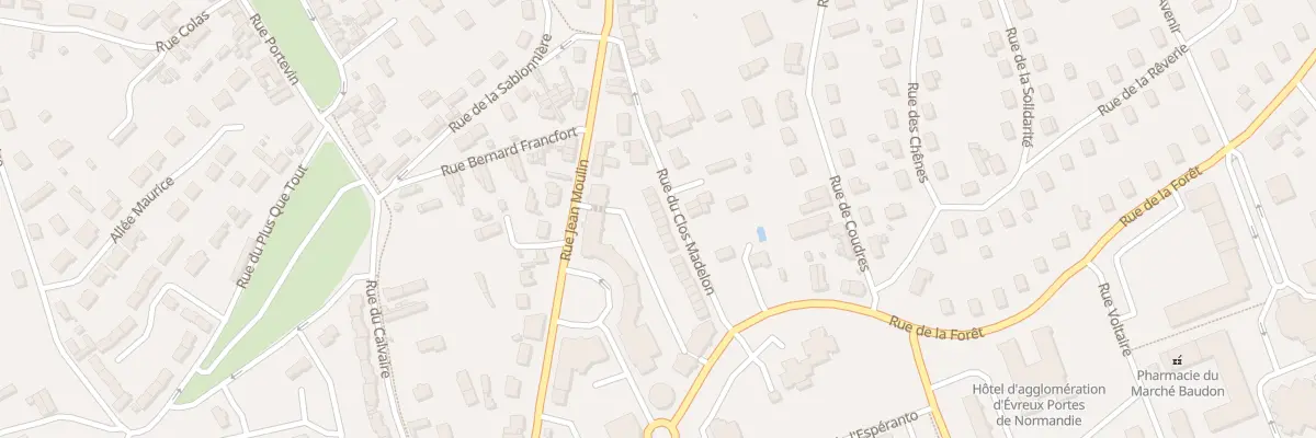 Plan du 16 Rue du Clos Madelon à Évreux