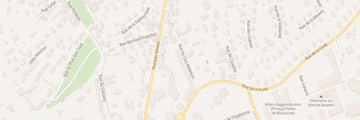 Plan du 18 Rue du Clos Madelon à Évreux