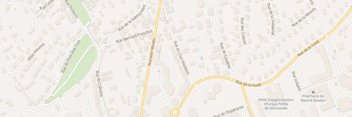 Plan du 20 Rue du Clos Madelon à Évreux