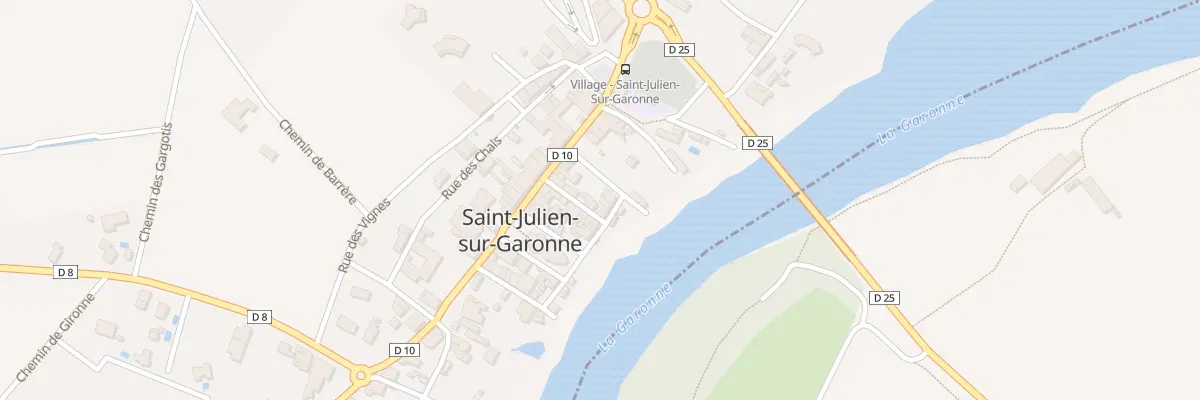 Plan du 1 Village à Saint-Julien-sur-Garonne
