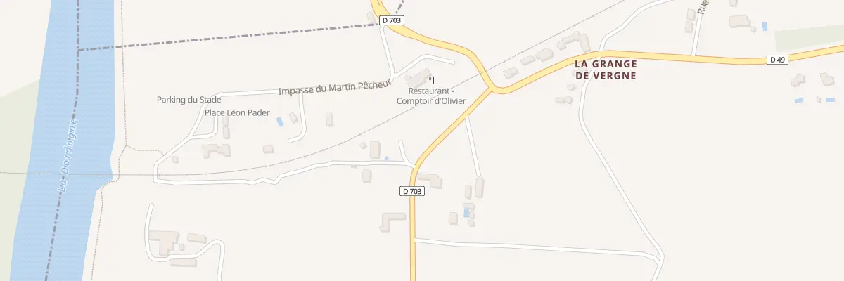 Plan du 290 Rte des Gabarres à Vézac