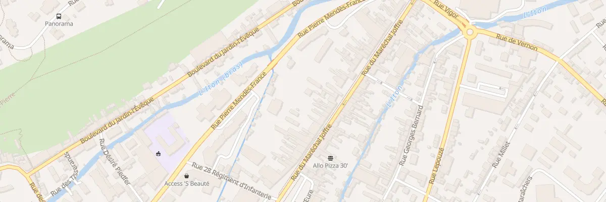 Plan du 21 Rue du Maréchal Joffre à Évreux