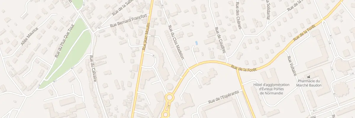 Plan du 34 Rue du Clos Madelon à Évreux