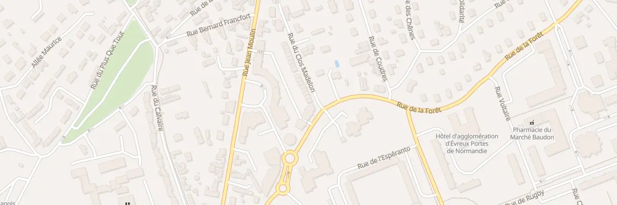 Plan du 40 Rue du Clos Madelon à Évreux