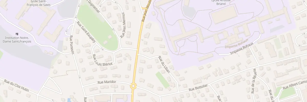 Plan du 3 Rue du Liban à Évreux