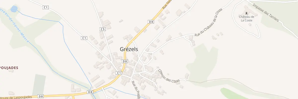 Plan du 5060F Rue du Chateau à Grézels
