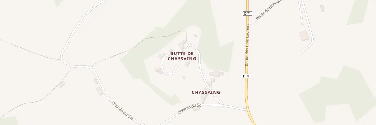 Plan du 154A Chassaing à Nailhac